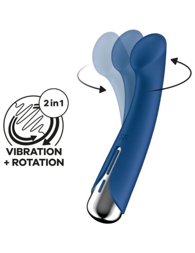 SATISFYER - SPINNING G-SPORT 1 ROTATOR VIBRATOR BLUE