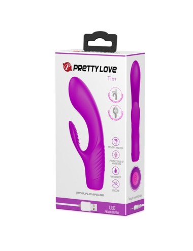PRETTY LOVE - TIM PURPLE RECHARGEABLE VIBRATOR
