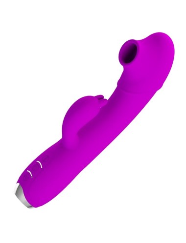 PRETTY LOVE - REGINA RECHARGEABLE VIBRATOR-SUCKER PURPLE