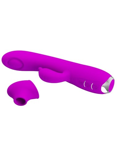 PRETTY LOVE - REGINA RECHARGEABLE VIBRATOR-SUCKER PURPLE