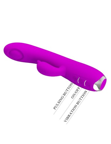 PRETTY LOVE - REGINA RECHARGEABLE VIBRATOR-SUCKER PURPLE