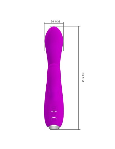 PRETTY LOVE - GLORIA RECHARGEABLE RABBIT VIBRATOR-WATERPROOF PURPLE