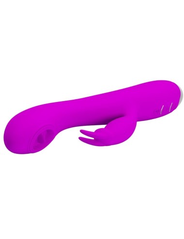 PRETTY LOVE - RACHEL RECHARGEABLE VIBRATOR WITH PURPLE SUCKER