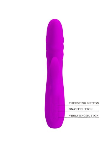 PRETTY LOVE - MELANIE PURPLE RECHARGEABLE RABBIT VIBRATOR