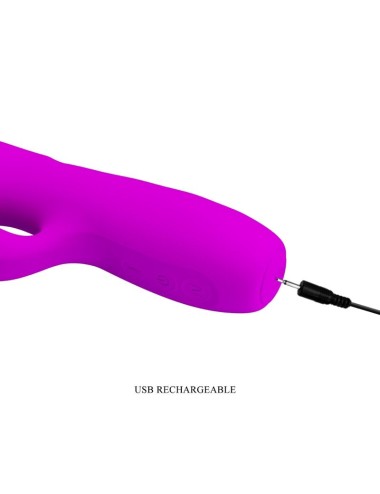 PRETTY LOVE - MELANIE PURPLE RECHARGEABLE RABBIT VIBRATOR