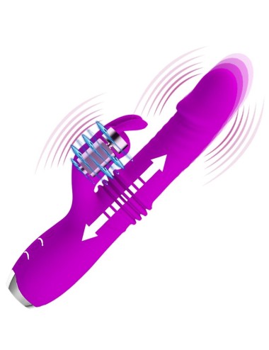 PRETTY LOVE - DOROTHY PURPLE RECHARGEABLE RABBIT VIBRATOR