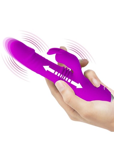 PRETTY LOVE - DOROTHY PURPLE RECHARGEABLE RABBIT VIBRATOR