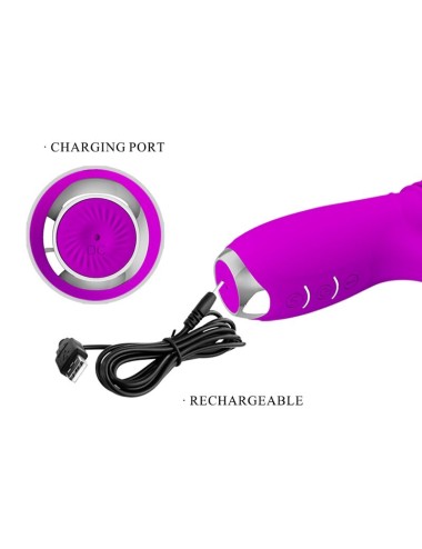 PRETTY LOVE - DOROTHY PURPLE RECHARGEABLE RABBIT VIBRATOR