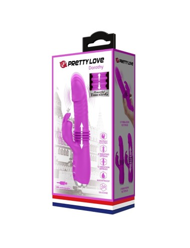 PRETTY LOVE - DOROTHY PURPLE RECHARGEABLE RABBIT VIBRATOR