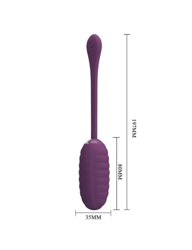 PRETTY LOVE - CASPER PURPLE RECHARGEABLE VIBRATING EGG