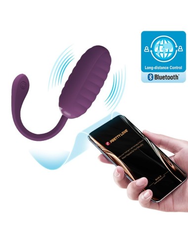 PRETTY LOVE - CASPER PURPLE RECHARGEABLE VIBRATING EGG