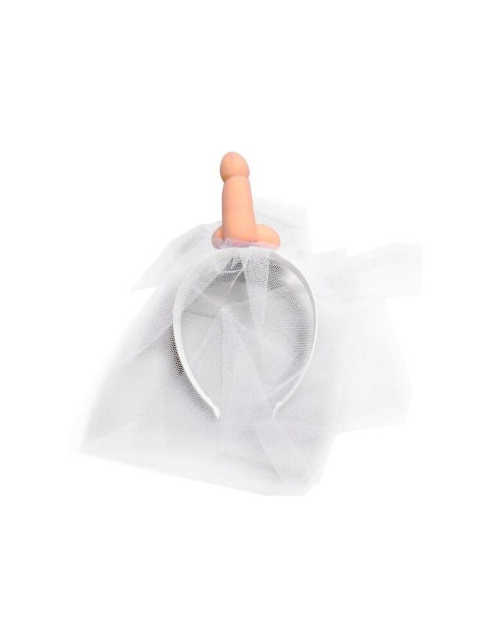 DIABLO PICANTE - WHITE BRIDAL VEIL WITH PENIS DIABLO PICANTE - WHITE BRIDAL VEIL WITH PENIS