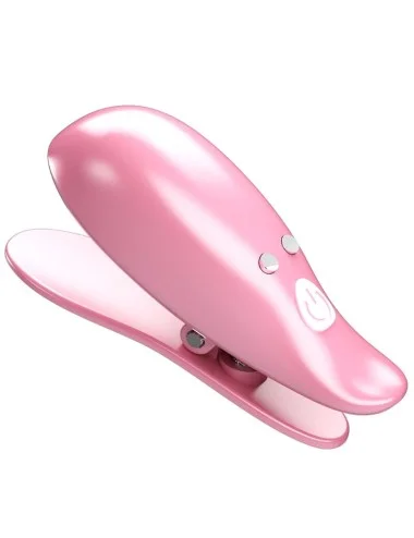 PRETTY LOVE - LEAF VIBRATING NIPPLE CLAMPS PINK