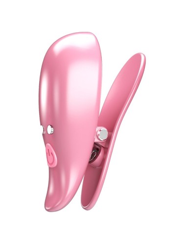 PRETTY LOVE - LEAF VIBRATING NIPPLE CLAMPS PINK