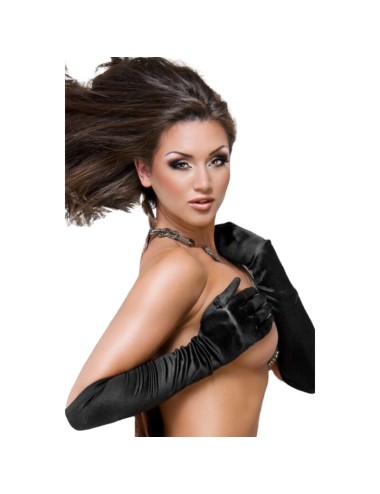 CHILIROSE - CR 3192 GLOVES BLACK SATIN