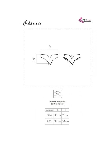 LIVCO CORSETTI FASHION - OKSURIN PANTY CROTCHLESS BLACK