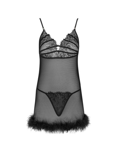 LIVCO CORSETTI FASHION - ZERUNAM SET BABYDOLL + BLACK THONG