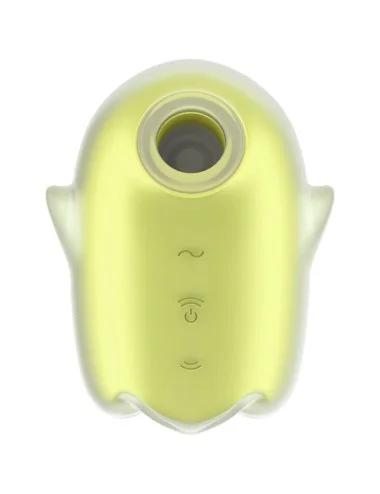 SATISFYER - GLOWING GHOST AIR PULSE & VIBRATOR YELLOW