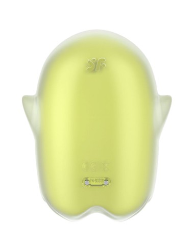 SATISFYER - GLOWING GHOST AIR PULSE & VIBRATOR YELLOW