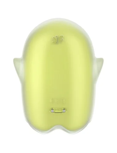 SATISFYER - GLOWING GHOST AIR PULSE & VIBRATOR YELLOW