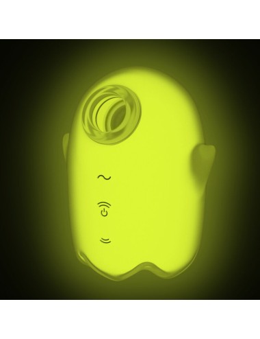 SATISFYER - GLOWING GHOST AIR PULSE & VIBRATOR YELLOW