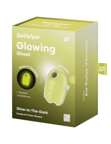 SATISFYER - GLOWING GHOST AIR PULSE & VIBRATOR YELLOW