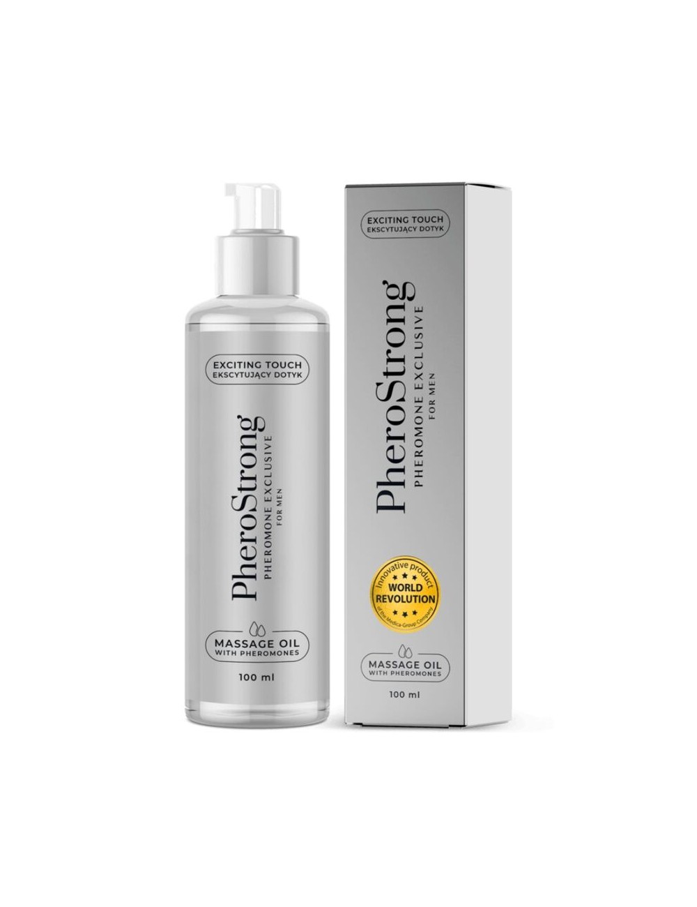 PHEROSTRONG - MASSAGE OIL EXCLUSIVE FOR MEN 100 ML PHEROSTRONG - MASSAGE OIL EXCLUSIVE FOR MEN 100 ML