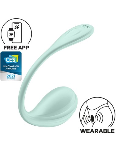 SATISFYER - SMOOTH PETAL G-POINT STIMULATOR WATER GREEN FREE APP