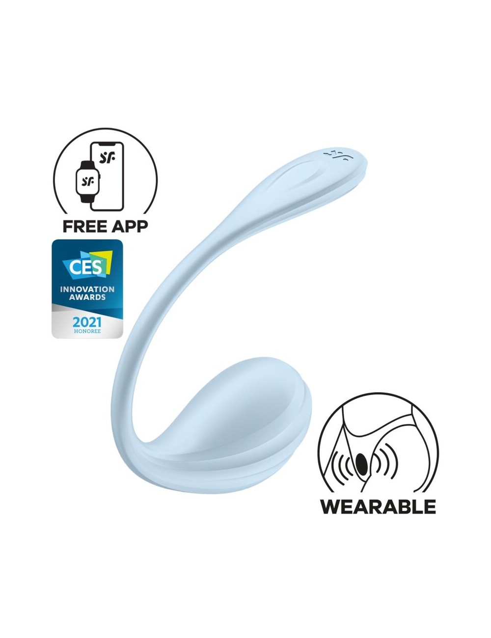 SATISFYER - SMOOTH PETAL G-POINT STIMULATOR SKY BLUE FREE APP