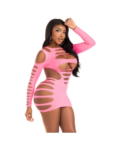 LEG AVENUE - OPENING DRESS FUCHSIA
