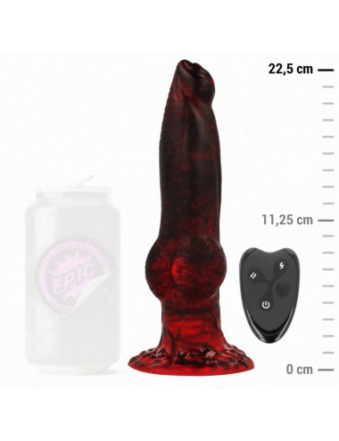 EPIC - PROMETHEUS DILDO TITAN IN FLAMES RECHARGEABLE REMOTE CONTROL