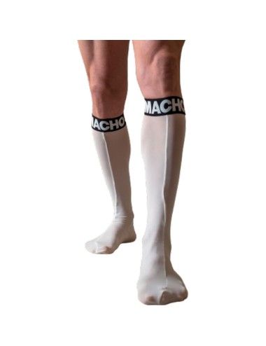 MACHO - THIN SOCKS ONE SIZE WHITE