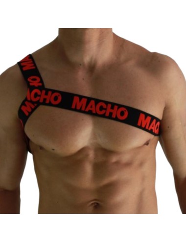 MACHO - ROMAN HARNESS RED L/XL