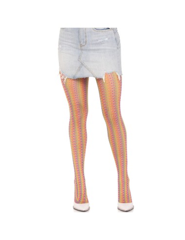 LEG AVENUE - MULTICOLOR CROCHET STOCKINGS