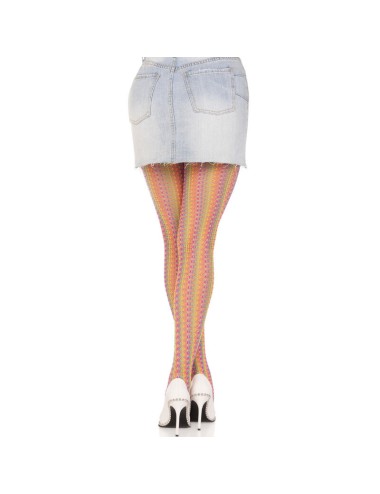 LEG AVENUE - MULTICOLOR CROCHET STOCKINGS