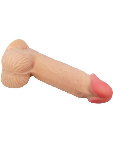PRETTY LOVE - SLIDING SKIN SERIES REALISTIC DILDO WITH SLIDING SKIN SUCTION CUP 20.6 CM