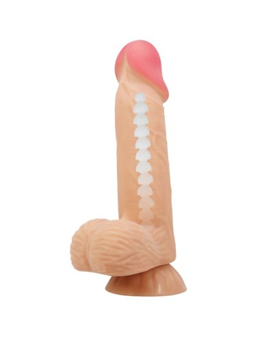 PRETTY LOVE - SLIDING SKIN SERIES REALISTIC DILDO WITH SLIDING SKIN SUCTION CUP 20.6 CM