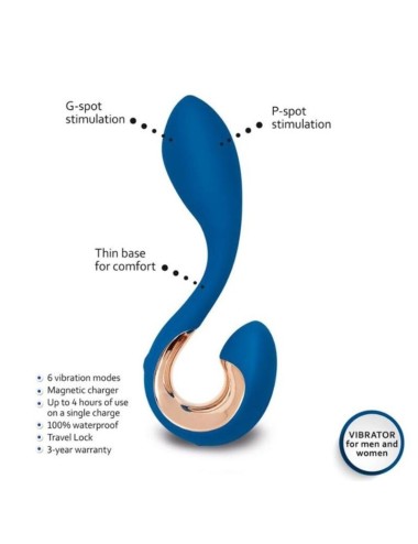 G-VIBE - GPOP 2 G AND P POINT VIBRATOR INDIGO BLUE