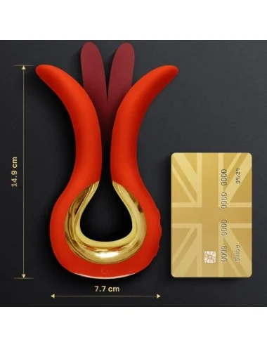 G-VIBE - GVIBE MAXI VIBRATOR WITH TWO FLEXIBLE TIPS CORAL