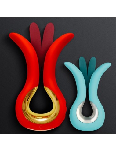 G-VIBE - GVIBE MAXI VIBRATOR WITH TWO FLEXIBLE TIPS CORAL