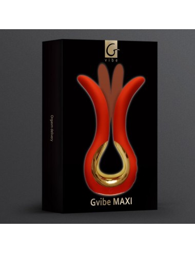 G-VIBE - GVIBE MAXI VIBRATOR WITH TWO FLEXIBLE TIPS CORAL