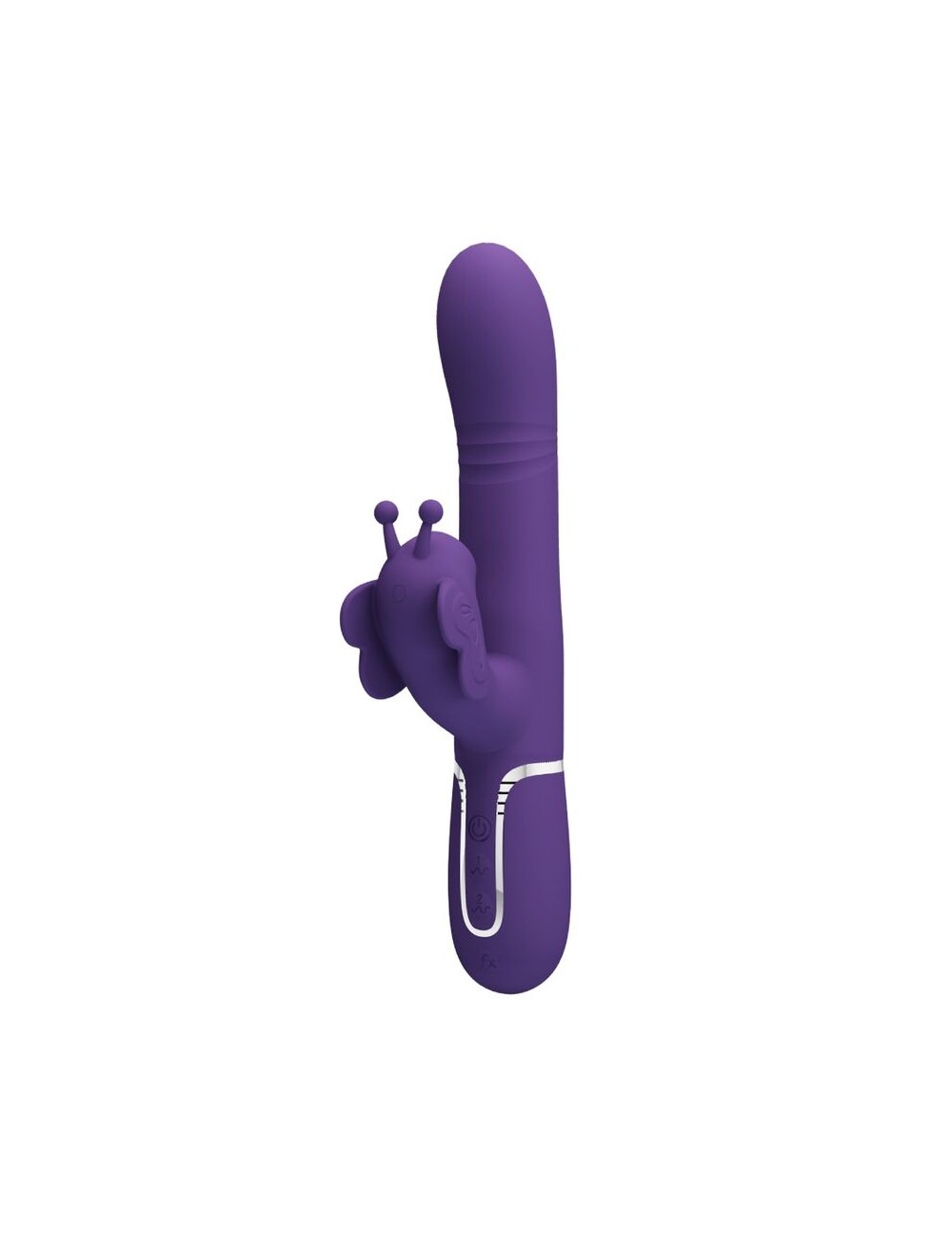 PRETTY LOVE - MULTIFUNCTION RABBIT VIBRATOR 4 IN 1 BUTTERFLY PURPLE