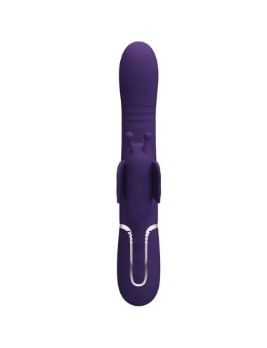 PRETTY LOVE - MULTIFUNCTION RABBIT VIBRATOR 4 IN 1 BUTTERFLY PURPLE