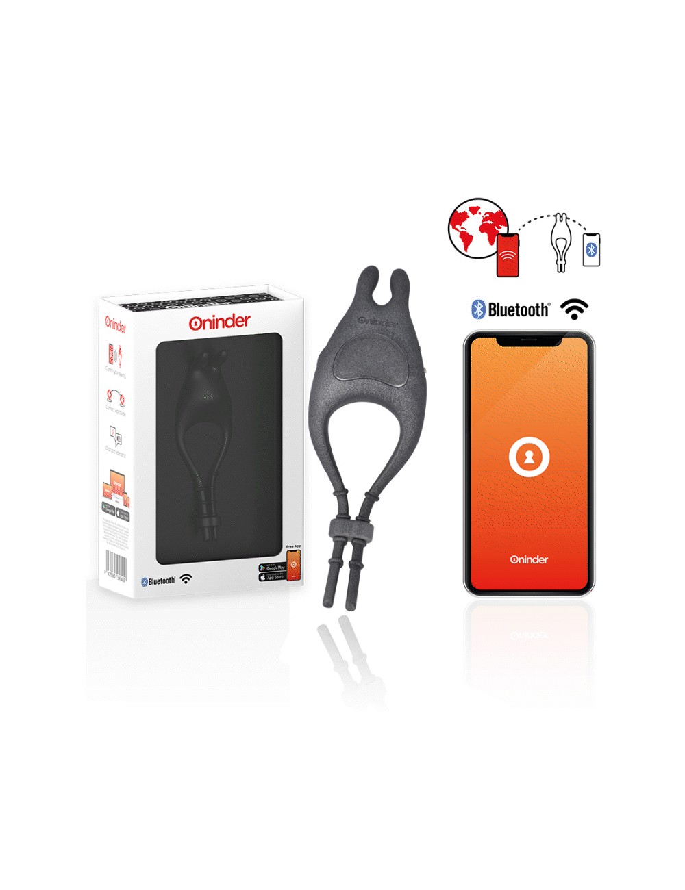 ONINDER - PAMPA RECHARGEABLE ADJUSTABLE VIBRATOR RING WITH CLITORIS STIMULATOR 10 SPEED - FREE APP ONINDER - PAMPA RECHARGEABLE ADJUSTABLE VIBRATOR RING WITH CLITORIS STIMULATOR 10 SPEED - FREE APP