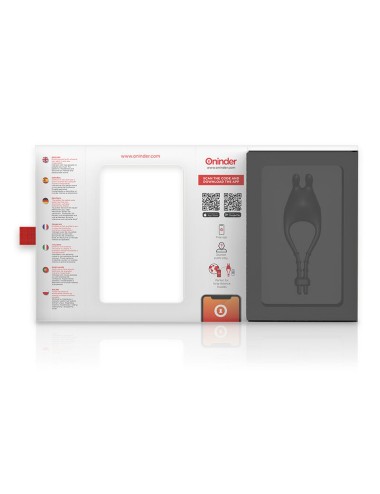 ONINDER - PAMPA RECHARGEABLE ADJUSTABLE VIBRATOR RING WITH CLITORIS STIMULATOR 10 SPEED - FREE APP