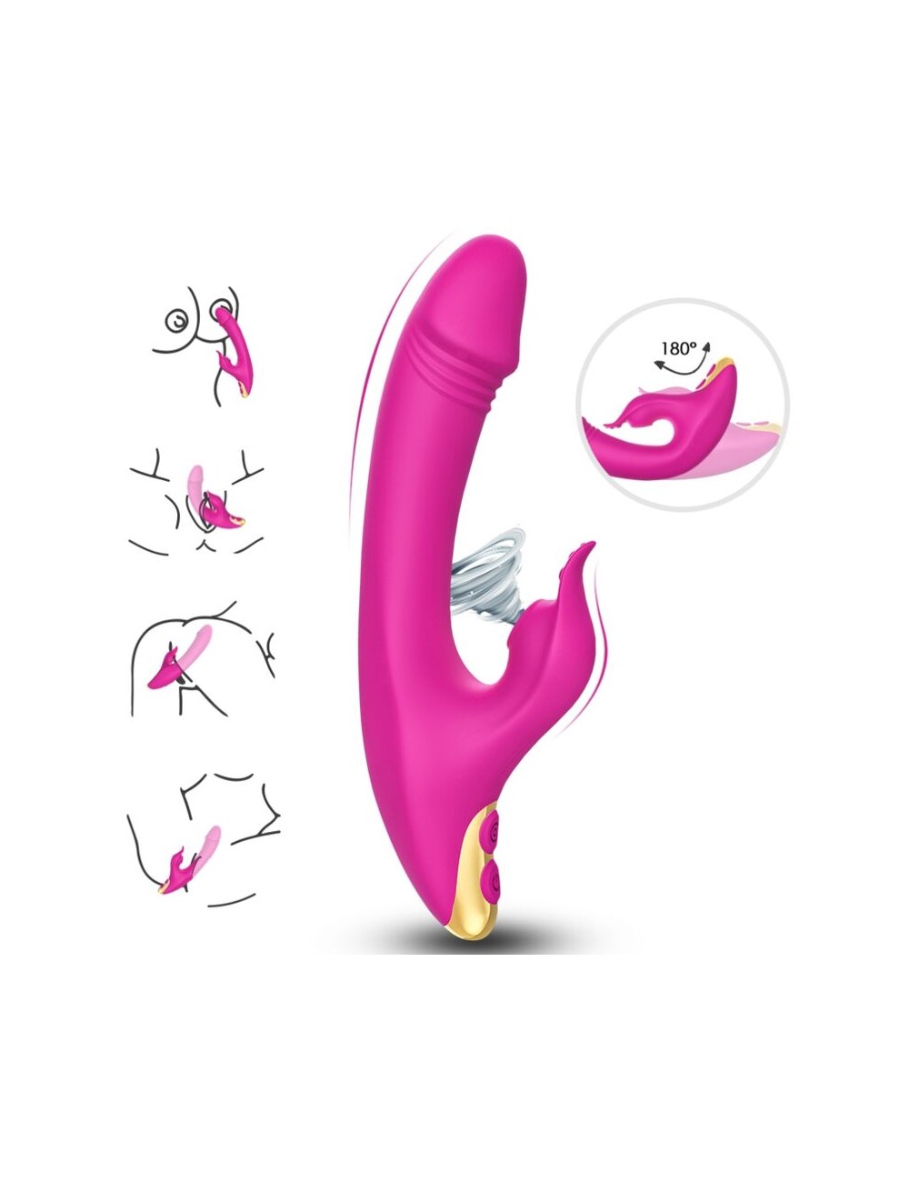 ARMONY - AMANT LICKING VIBRATING CLIT & G-SPOT FUCHSIA