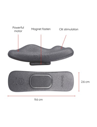 ONINDER - MANILA PANTY RECHARGEABLE VIBRATOR 9 SPEED 9.6 CM X 2.6 CM - FREE APP
