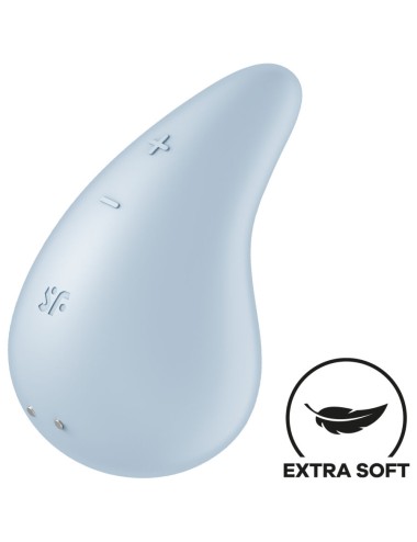 SATISFYER - DEW DROP VIBRATOR LAY-ON BLUE