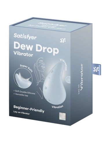 SATISFYER - DEW DROP VIBRATOR LAY-ON BLUE