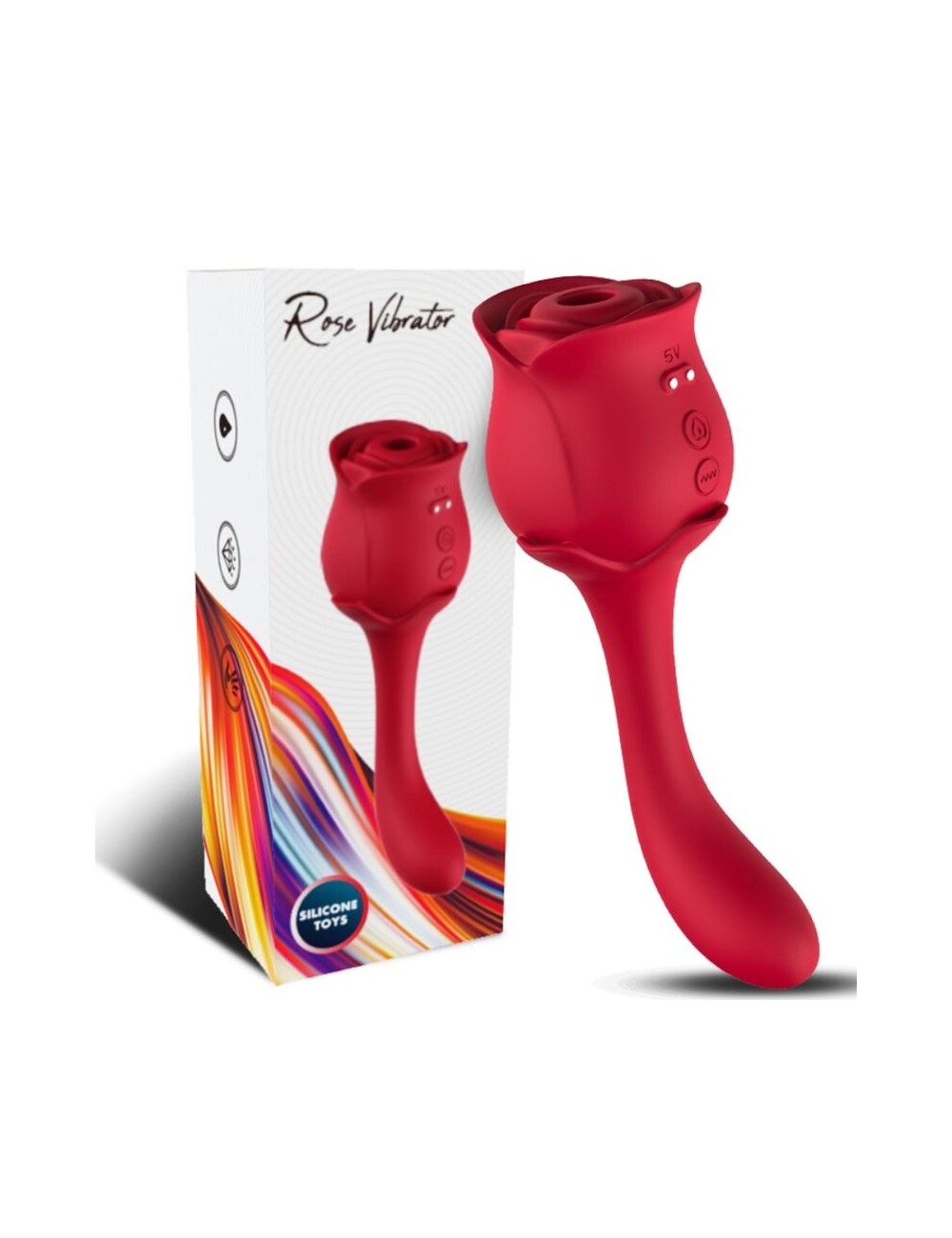 ARMONY - ROSELOVER LICKING VIBRATING CLIT & STIMULATOR RED